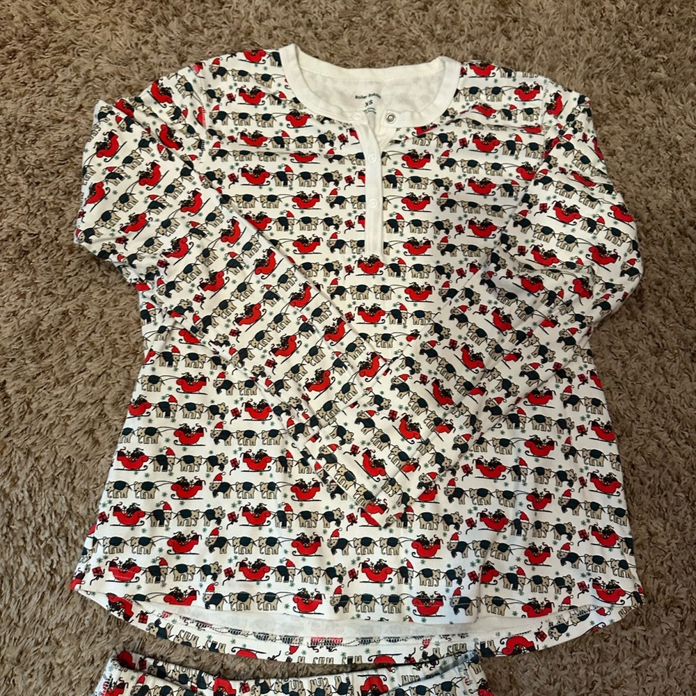 Roller rabbit Long pajama set NWOT sz XS - Picture 3 of 6